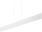 Ideal Lux Desk - Hanglamp Modern - Wit - H:120cm   - Universeel - Voor Binnen - Metaal - Hanglampen -  Woonkamer -  Slaapkamer - Eetkamer