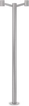 Ideal Lux Clio - Vloerlamp  Modern - Grijs - H:197cm - E27 - Voor Binnen - Aluminium - Vloerlampen  - Staande lamp - Staande lampen - Woonkamer - Slaapkamer