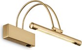 Ideal Lux Bow - Wandlamp Modern - Messing - H:18cm  - Universeel - Voor Binnen - Metaal - Wandlampen - Slaapkamer - Woonkamer