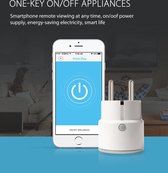 Slimme Stekker - Smart Plug - Incl. Tijdschakelaar & Energiemeter | Google Home & Amazon Alexa Compatible
