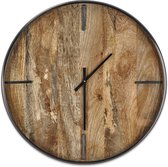 Nkuku Alomi Mango Wood Clock - L