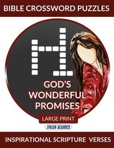 Bible Crossword Puzzles Large Print - God's Wonderful Promises - Inspirational Scripture Verses: Bible Puzzle Books