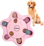 VEDIC® - Puzzle chien Hexa Rose - Jouet d'intelligence - Cachettes coulissantes - 23x23cm