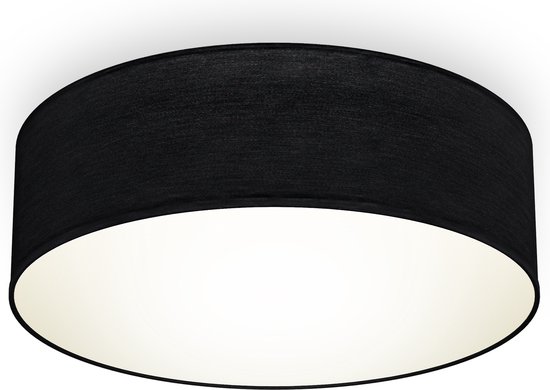 B.K.Licht - Plafonniére - Ø30cm - zwart - met E27 fitting