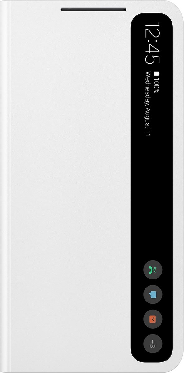 Samsung Smart Clear View Hoesje - Samsung Galaxy S21 FE - Wit