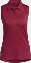 Adidas Mouwloos Poloshirt Bordeaux