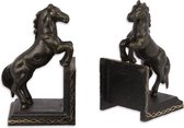 Boekensteun Set - steigerend paard - Gietijzer - 9 x 8 x 16 cm