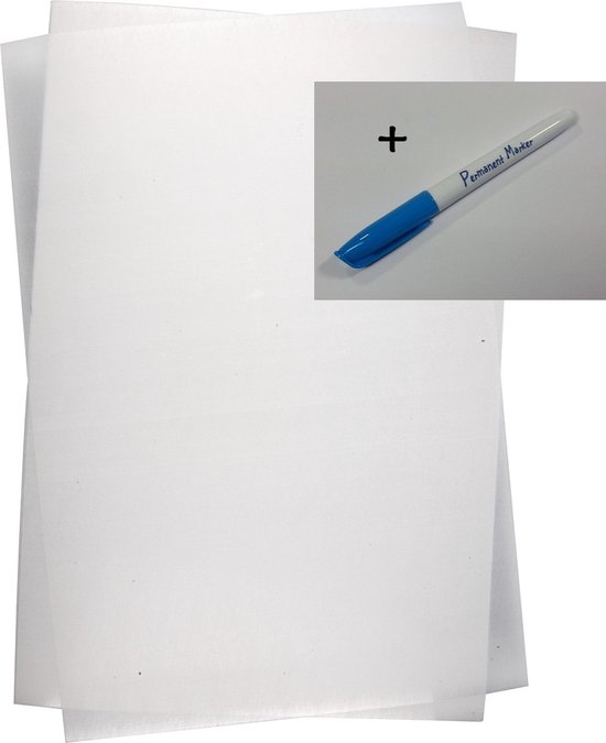 Krimpfolie transparant A4, 4 vellen | Be Creative Shop Krimpfolie transparant A4, 4 vellen | Be Creative Shop
