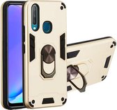 Voor vivo Y17 / Y15 / Y12 / U10 / Y11 / Y3 2 in 1 Armor Series PC + TPU beschermhoes met ringhouder (goud)