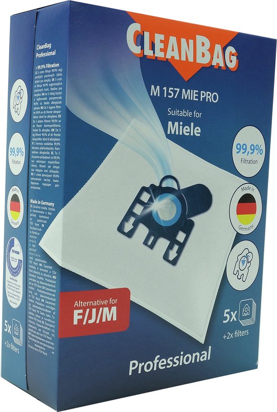 5 Stofzuigerzakken geschikt voor MIELE S4 EASY STRETCH - S4211