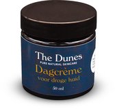 The Dunes pure natural skincare dagcrème voor droge huid met zuivere etherische oliën van Roosgeranium, Hô-hout en Ylang-Ylang met biologische muskaatroosolie als verzorging voor de rijpere, vermoeide huid en om vroegtijdige veroudering te voorkomen