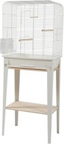 Zolux vogelkooi chic loft met meubel wit 134x53,5x33,5 cm