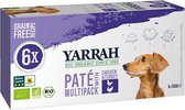 Yarrah dog alu pate multipack chicken / turkey (6X150 GR)