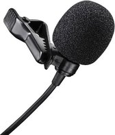 Ezra - MP06 - Lavalier Microfoon - Dasspeld - Lapel - 3.5mm Jack - voor Youtube - Smartphone - Gold Plated - 360 Graden - 5.8M kabel - Zwart