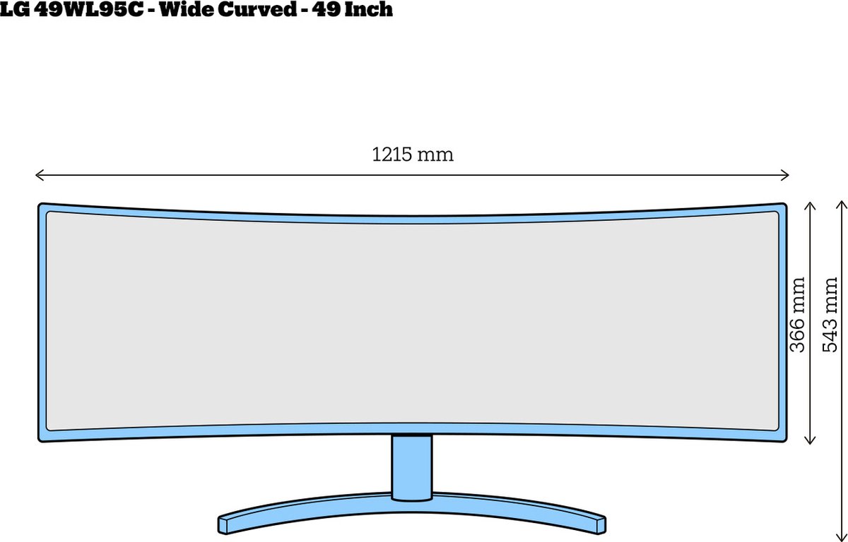 LG UltraWide 49WL95C-WY.AUS 49 32:9 Curved Dual QHD 49WL95C-WY