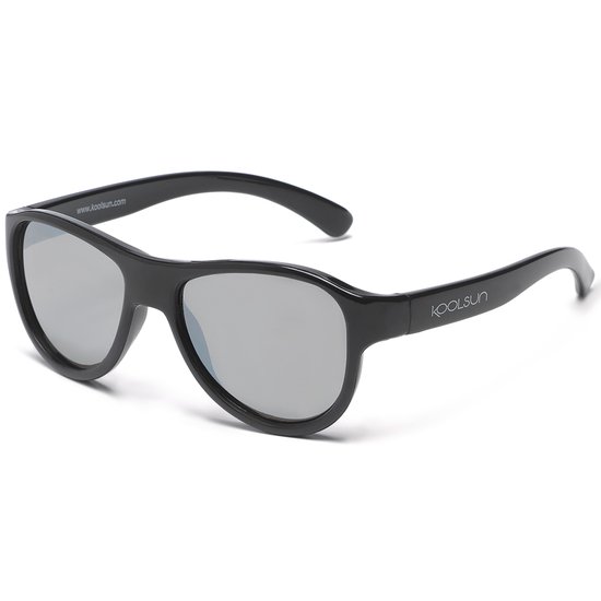 KOOLSUN® Air - kinder zonnebril - Beluga Zwart - 3-8 jaar - UV400 Categorie 3