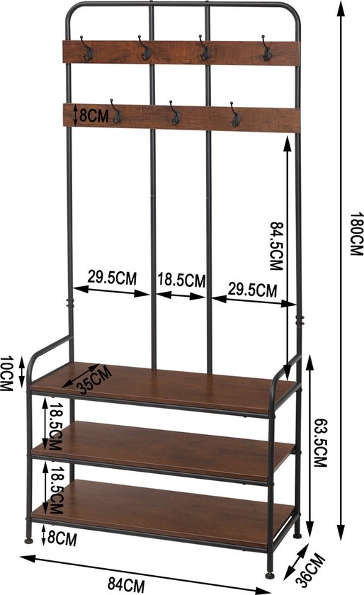 ADGO Riva 3-in-1 Gangset Gangmeubelset, Kledingkasten, Spiegel En Kleerhangers En Schoenenkast Ganggarderobes Compacte Garderobe Voor Uw Entree Halset Wit Verzending In 2 Verpakkingen
