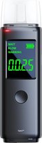 TechU™ Digitale Alcoholtest – Zwart – Blaastest voor Auto – USB Ingang – 5 Stuks Vervangbare Mondstukken