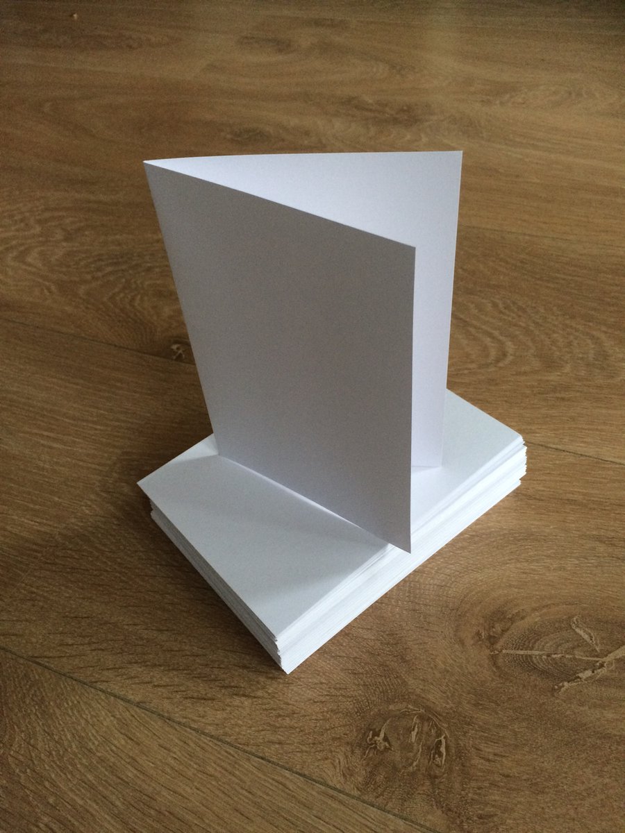 Set van 40 blanco dubbele kaarten - Zelf kaarten maken - Voordeelset - 40 stuks — cadeau in Hobby - foto 3