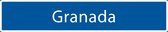 Straatnaambord Granada| Straatnaambord stad| Verkeersbord Granada| Verkeersborden | Straatnaambord origineel | Verkeersborden Steden