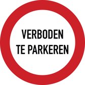 Verbodsbord - Verboden te parkeren - 15x15 cm