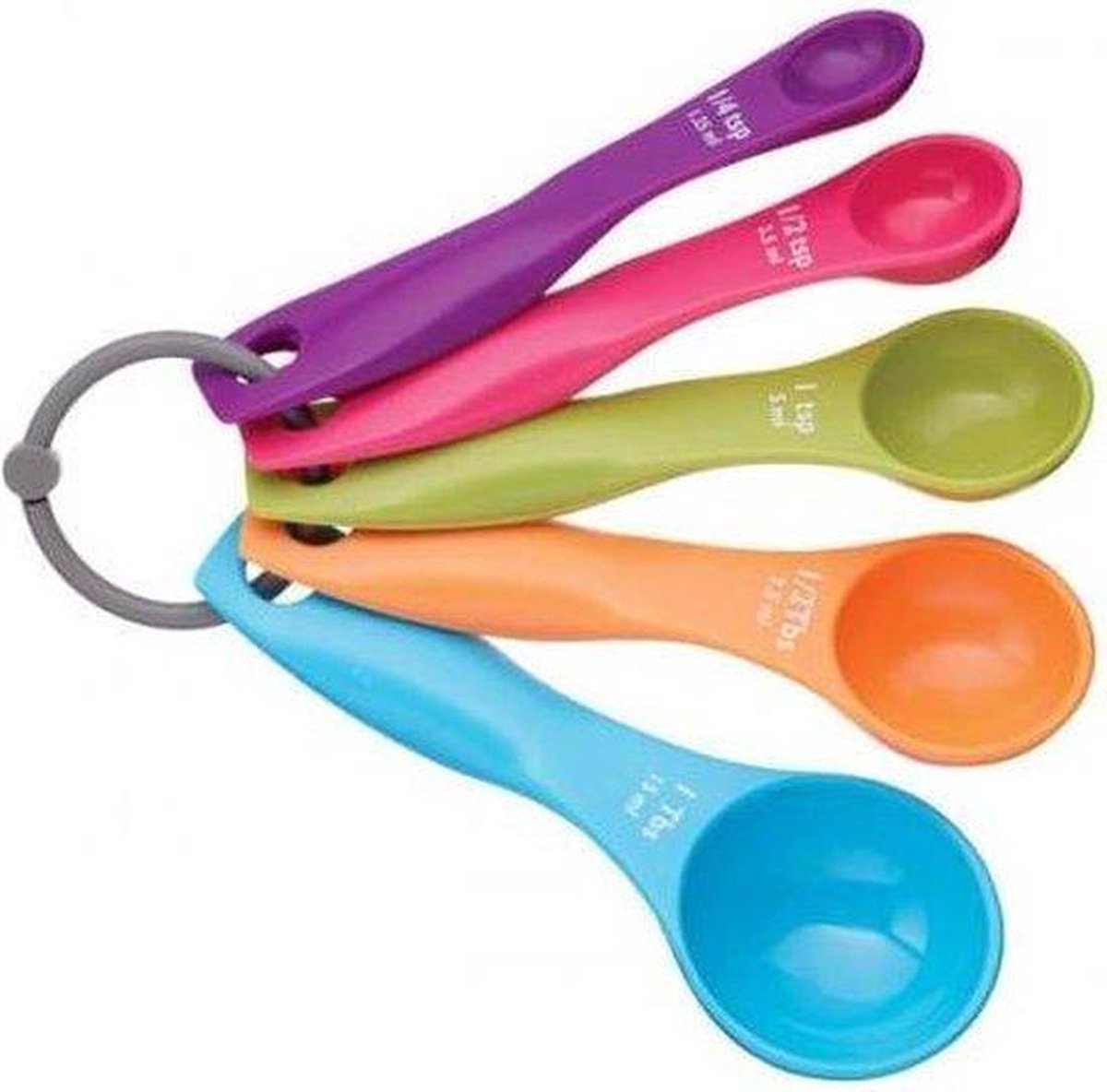 Jumada - Maatlepels - Multi kleur - Keuken - Wegen- 5 stuks
