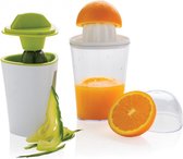 xd-collection-spiraalsnijder-en-fruitpers-19-cm-abs-wit-groen