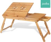 Jooba® Bedtafel / Laptop standaard - Laptoptafel - Verstelbaar - Hout - Laptop verhoger