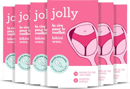 jolly - Bikini Waxstrips - voor Dames - Voordeelverpakking 6 x 24 stuks