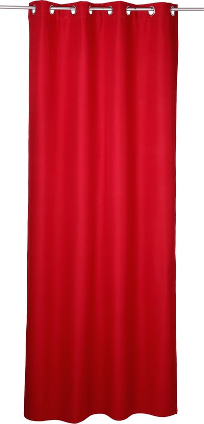 Atmosphera Rideau Rouge Isolant avec 140 x 260 cm - habillage de fenêtre rideau - rideaux prêts avec anneaux à crochets