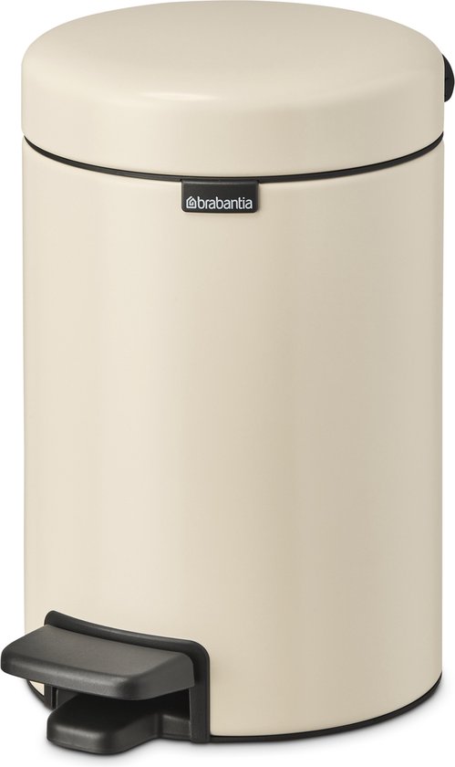 Brabantia NewIcon Prullenbak - 3 liter - Badkamer - Soft Beige