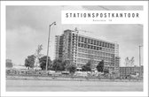 Walljar - Stationspostkantoor Rotterdam '58 - Zwart wit poster