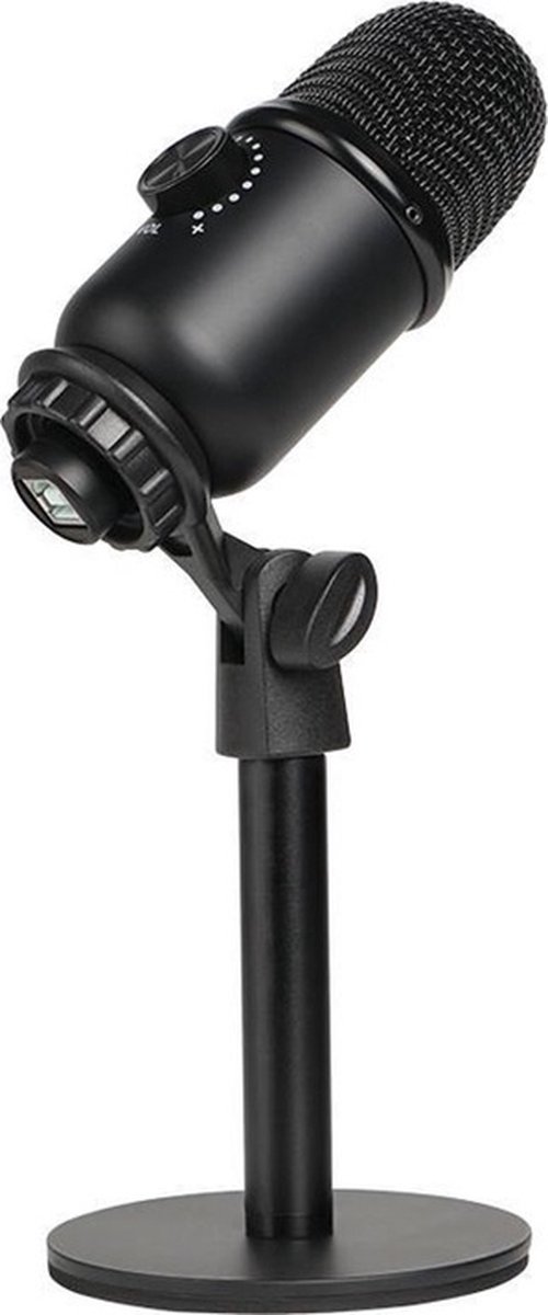 Microfoon met statief - Podcast microfoon - HOGE KWALITEIT - Gaming microfoon - Steam microfoon - Voor PC Xbox PS4 PS5 Macbook - Zwart - Plug & Play