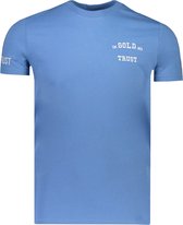 In Gold We Trust T-shirt Blauw voor heren - Lente/Zomer Collectie
