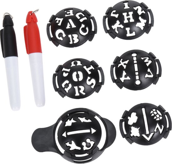 Foto: Ball marker set met stift