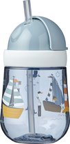 Mepal Mio – Rietjesbeker 300 ml – gegarandeerd lekvrij – sailors bay – ideaal voor onderweg – drinkbeker kinderen
