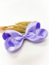Organza XL haarstrik - Kleur Lila - Haarstrik - Glanzende haarstrik  - Bows and Flowers