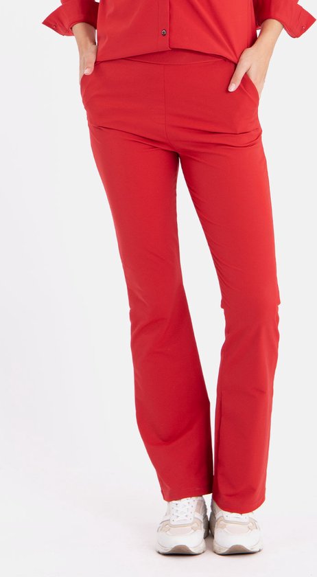 zag pijpleiding leven Rode Broek/Pantalon van Je m'appelle - Dames - Travelstof - Maat XL - 3  maten beschikbaar | bol.com