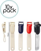 10x Pack Suspender Clip Zwart - Badge Clip - Fixing Strip - Suspender Clip Loose