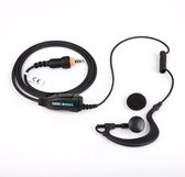 DerComms® Oorhanger - headset - oortje voor Motorola CLP446 en CLK446 portofoon
