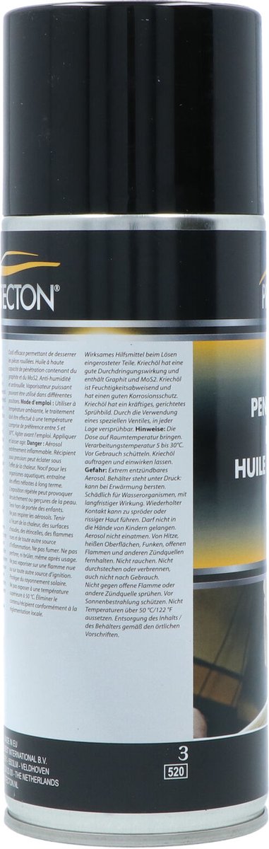 Protecton Kruipolie - Maakt vastgelopen bevestigingen & vastzittende delen los - Goede penetrerende werking - Bevat grafiet en MoS2 - Waterbestendig - Beschermt tegen corrosie - 400ml — afbeelding 5