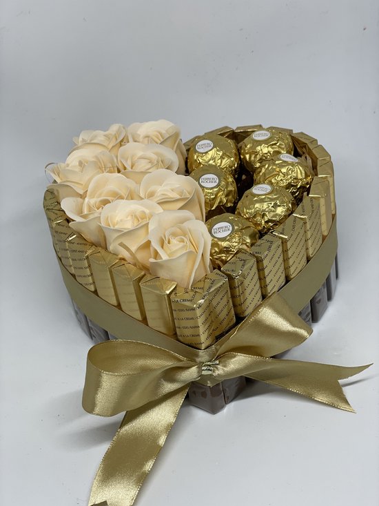 Cadeau Coeur Chocolat - Cadeau Saint Valentin Ferrero Rocher - Cadeau Saint  Valentin -... | bol.com