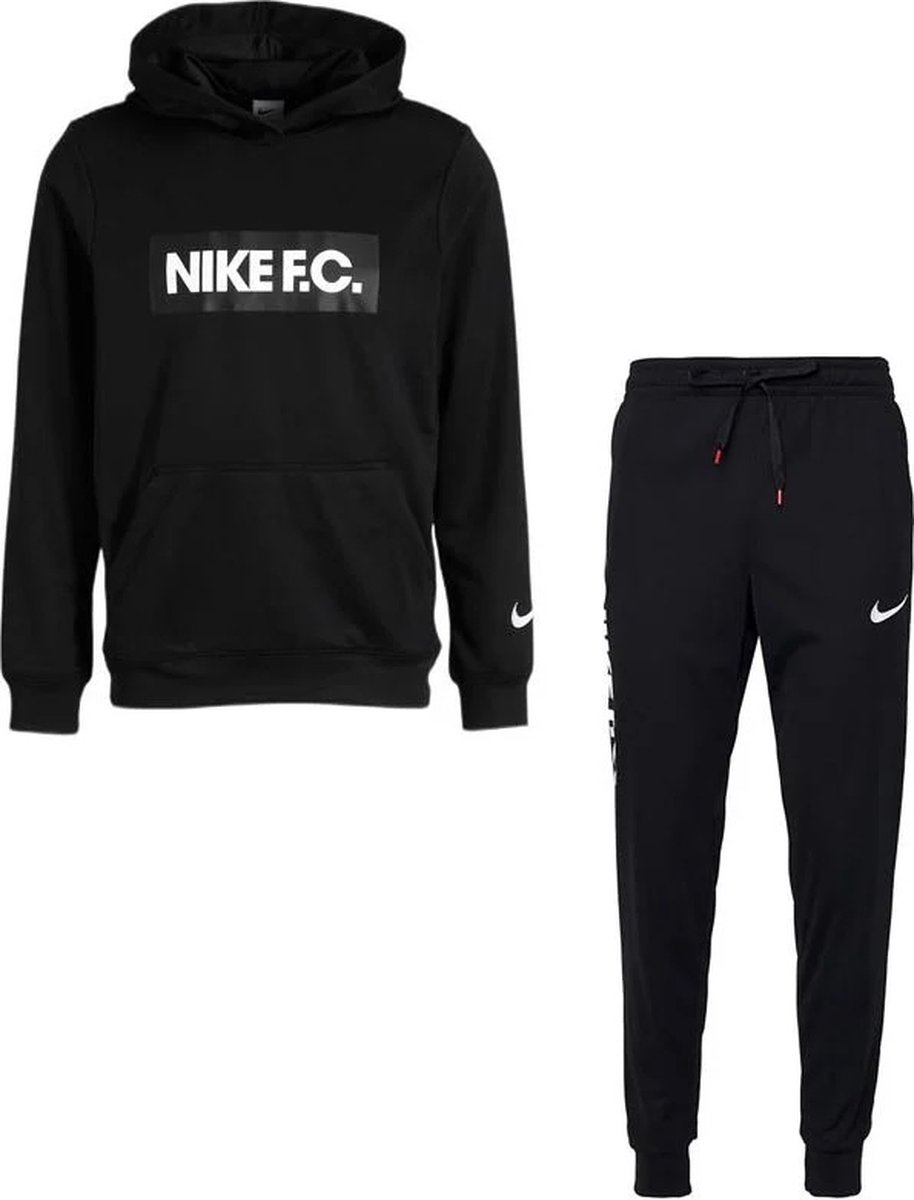 Nike - NIKE F.C. - Trainingspak - Zwart/Wit - Setprijs | bol