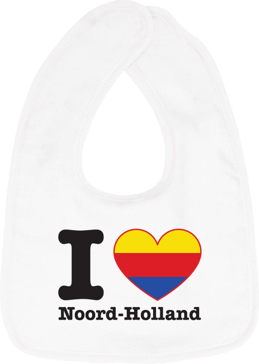 Hospitrix Baby Slabbetje met Tekst I Love Noord Holland" | 0-3 maanden | Wit | Cadeau voor Zwangerschap | Provincies Nederland | Noord Holland Hospitrix Baby Slabbetje met Tekst I Love Noord Holland" | 0-3 maanden | Wit | Cadeau voor Zwangerschap | Provincies Nederland | Noord Holland