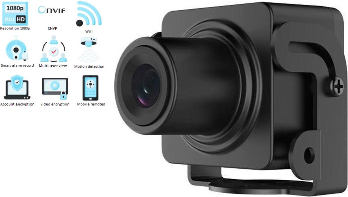 Safire SF-IPMC102AWH-2 Full HD 2MP lichtgevoelige pinhole camera met 2.8mm  lens, 120dB... | bol.com