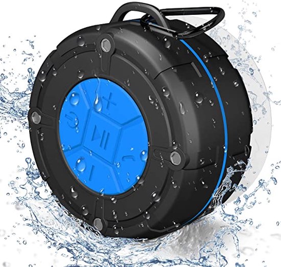 Enceinte Bluetooth étanche Pour Douche - IPX7 - Son Stéréo Et Micro Intégré