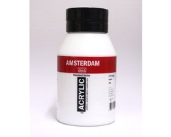 Amsterdam Acrylverf - Zinkwit - Acrylverf - Kunstschildersverf - Pigmentrijke verf - Sneldrogende verf - Dekwit - Verf voor canvas - Verf voor hout -…
