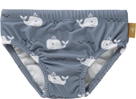Fresk Swim UV Diaper pants boys Whale Blue Fog - Zwembroek baby - maat 74/80