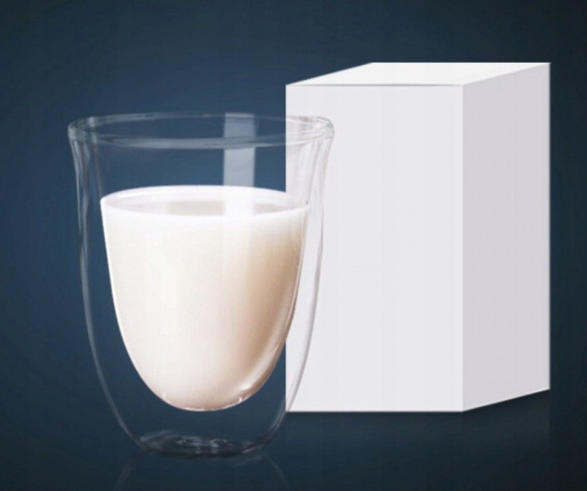Set van 2 dubbelwandige/thermische koffie/theeglazen - 27 cl