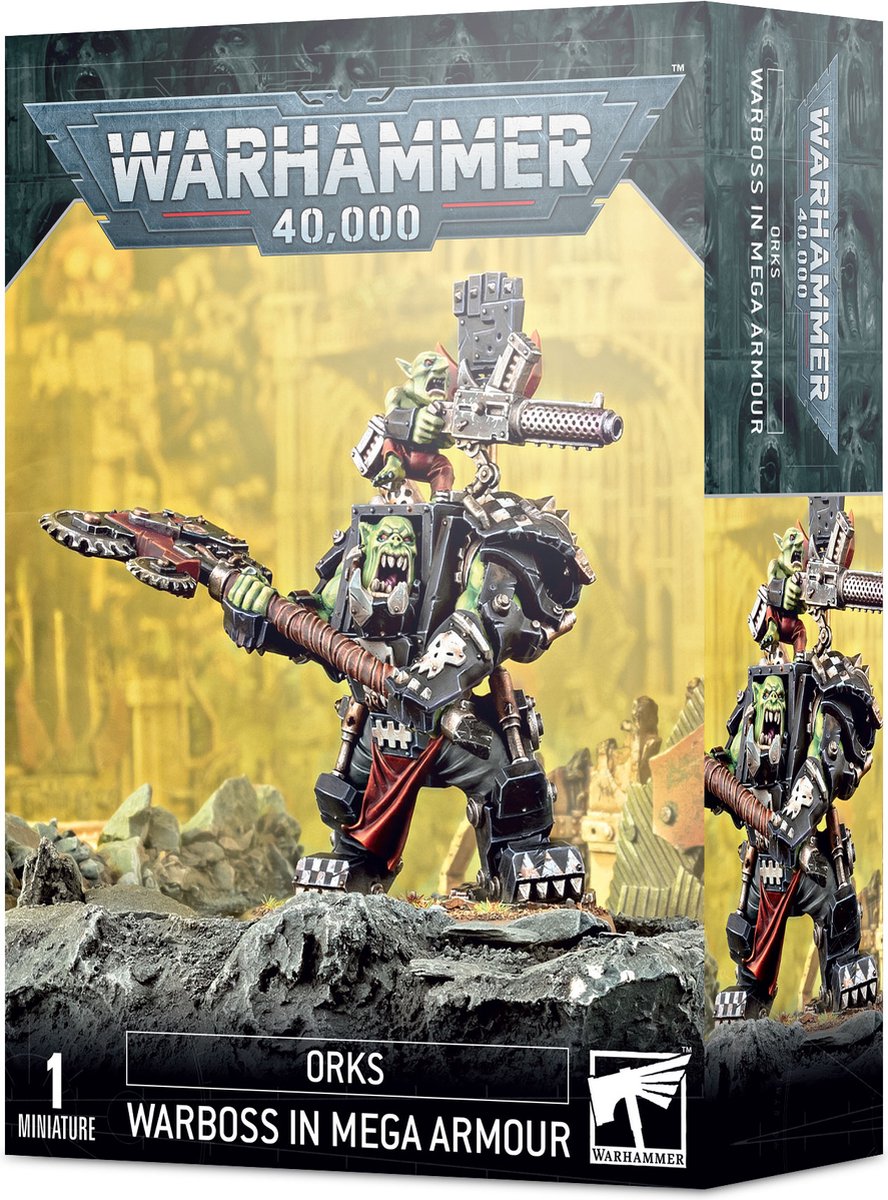 ORKS: ORK WARBOSS IN MEGA ARMOUR